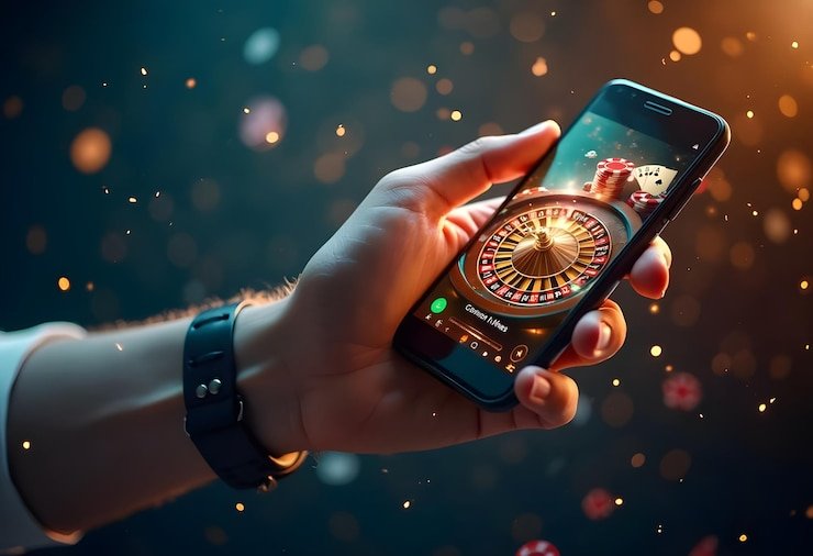 Ilustrasi berbagai perangkat smartphone yang kompatibel dengan bigbet78